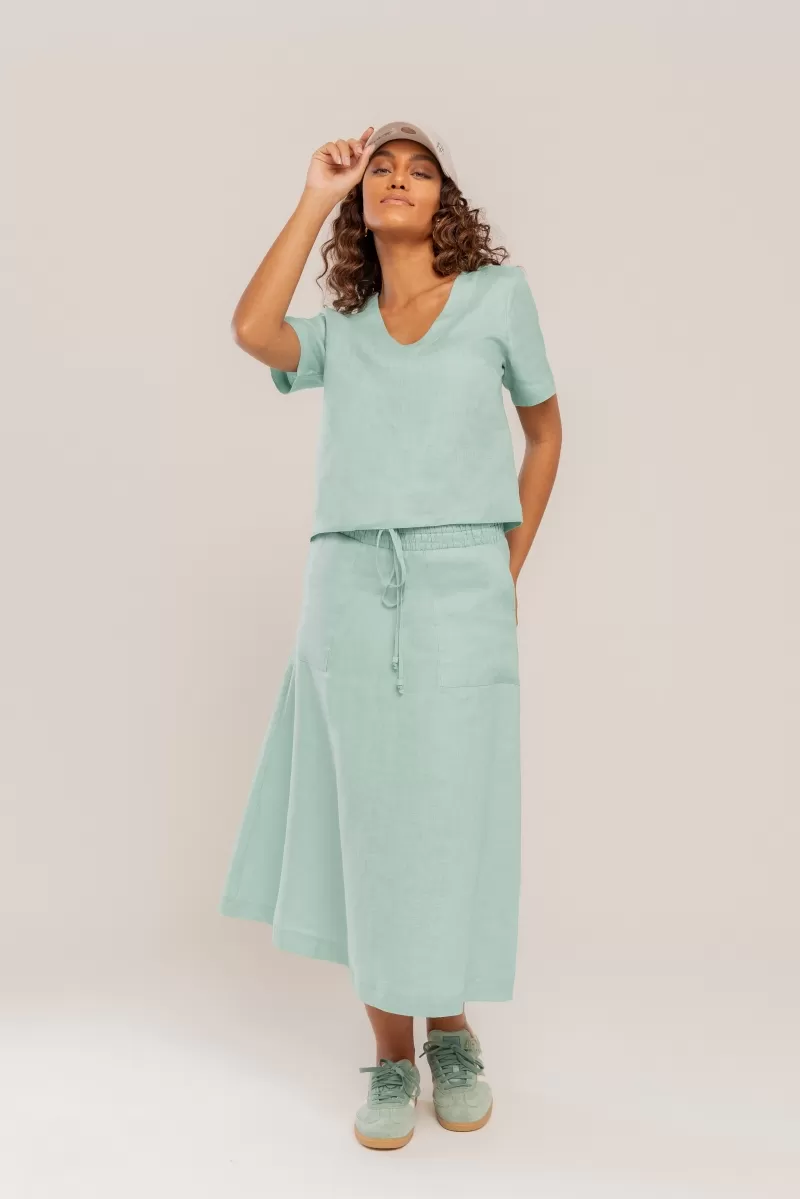 Hidrogênio - Peppermint V-Neck Top - 20348591 Hidrogênio - Peppermint V-Neck Top - 20348591