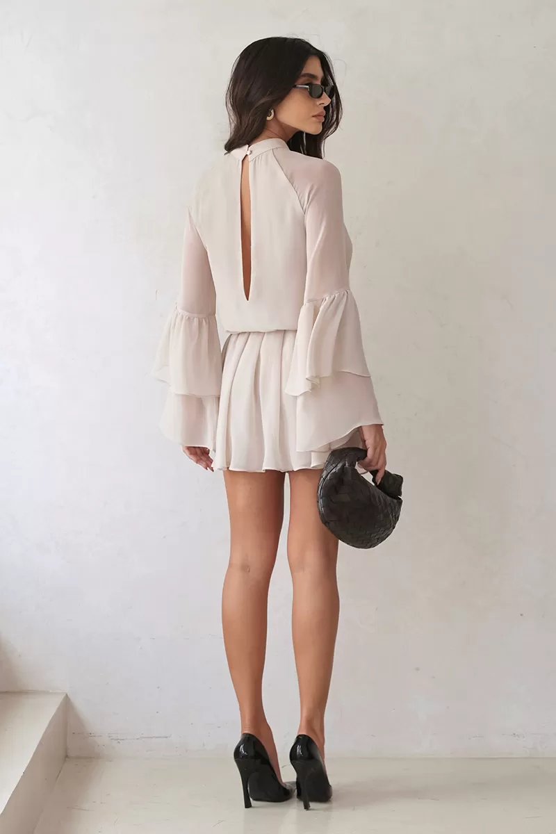 Dot Clothing - Romper Dot Clothing sleeve frill Off White - 2689OFF Dot Clothing - Romper Dot Clothing sleeve frill Off White - 2689OFF