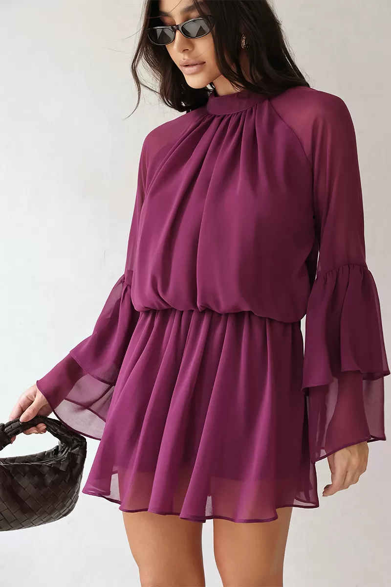 Dot Clothing - Romper Dot Clothing Frill Sleeve Purple - 2689ROXO Dot Clothing - Romper Dot Clothing Frill Sleeve Purple - 2689ROXO