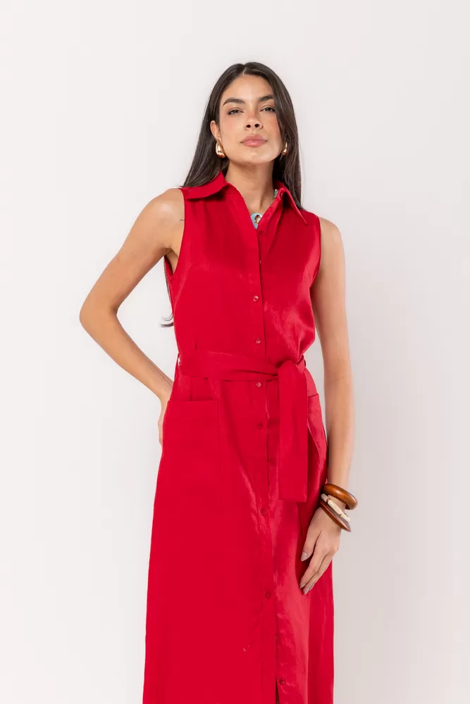Hidrogênio - SANVIGNON EVASE MIDI DRESS WITH NECKLACE - 20450589 Hidrogênio - SANVIGNON EVASE MIDI DRESS WITH NECKLACE - 20450589