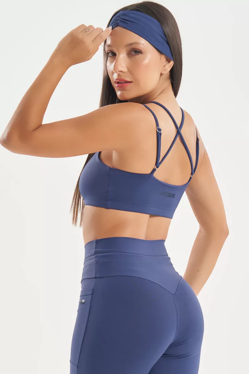 Lets Gym - Dark Blue Soft Balance Top - 2766AZE Lets Gym - Dark Blue Soft Balance Top - 2766AZE