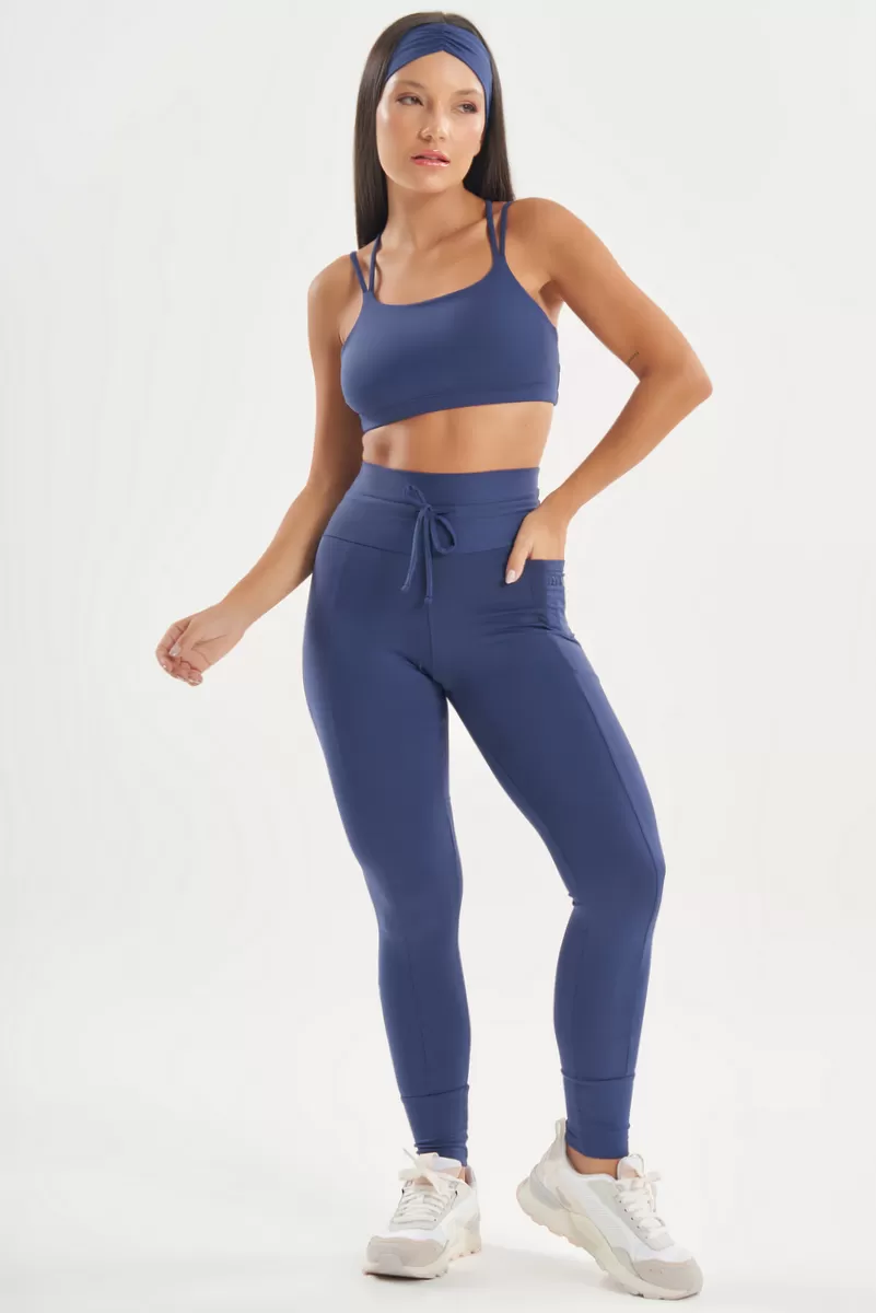 Lets Gym - Soft Balance Dark Blue Leggings - 2767AZE