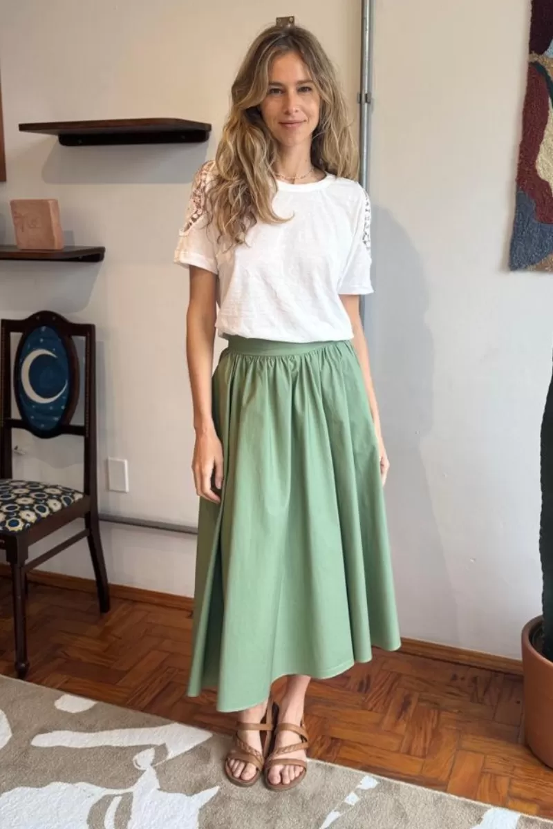 Hidrogênio - STELLA MILITARY MIDI SKIRT - 20492005 Hidrogênio - STELLA MILITARY MIDI SKIRT - 20492005