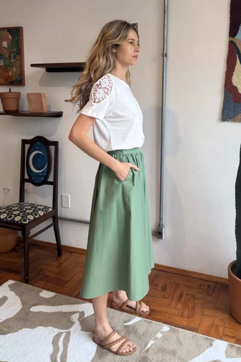 Hidrogênio - STELLA MILITARY MIDI SKIRT - 20492005 Hidrogênio - STELLA MILITARY MIDI SKIRT - 20492005