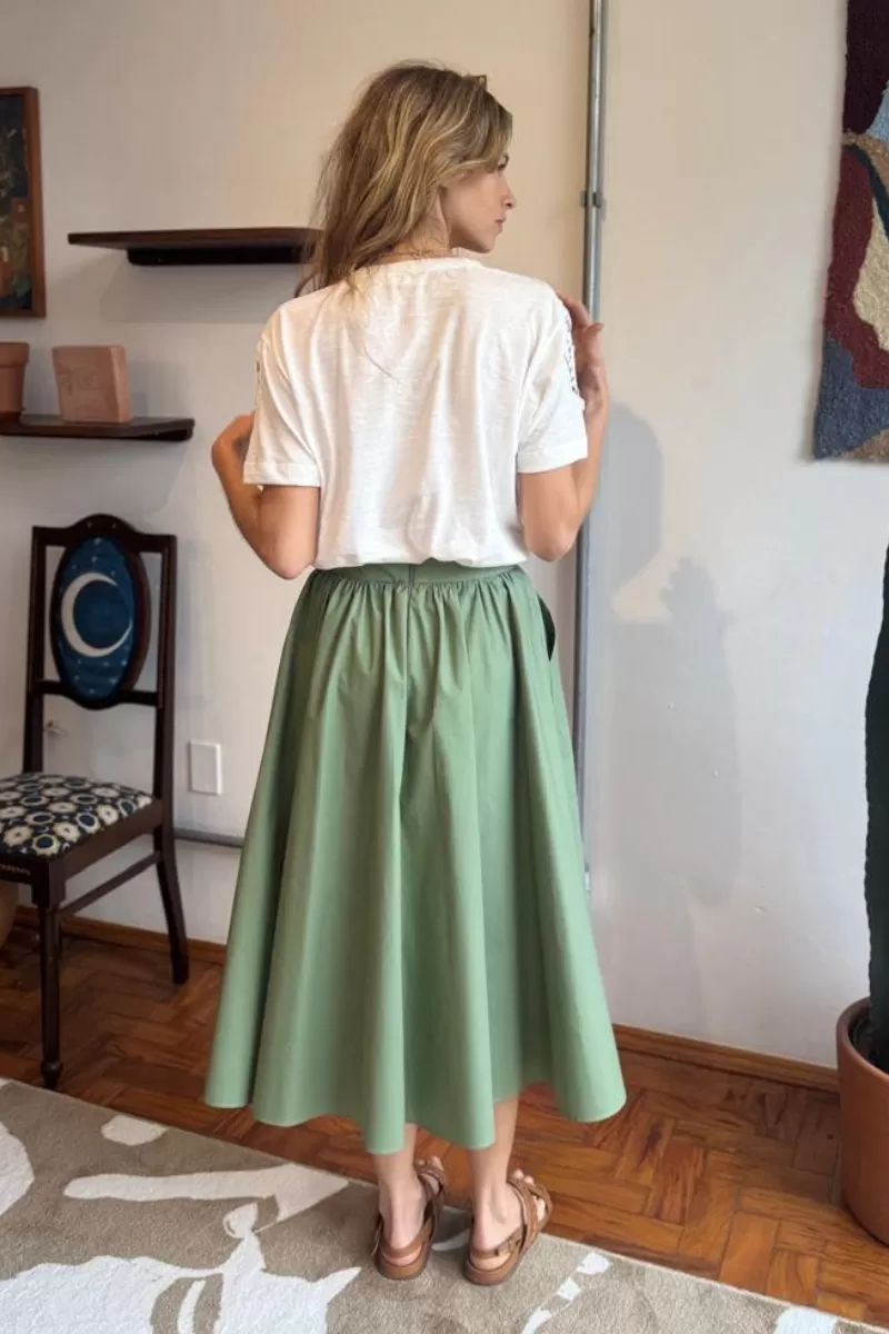 Hidrogênio - STELLA MILITARY MIDI SKIRT - 20492005 Hidrogênio - STELLA MILITARY MIDI SKIRT - 20492005