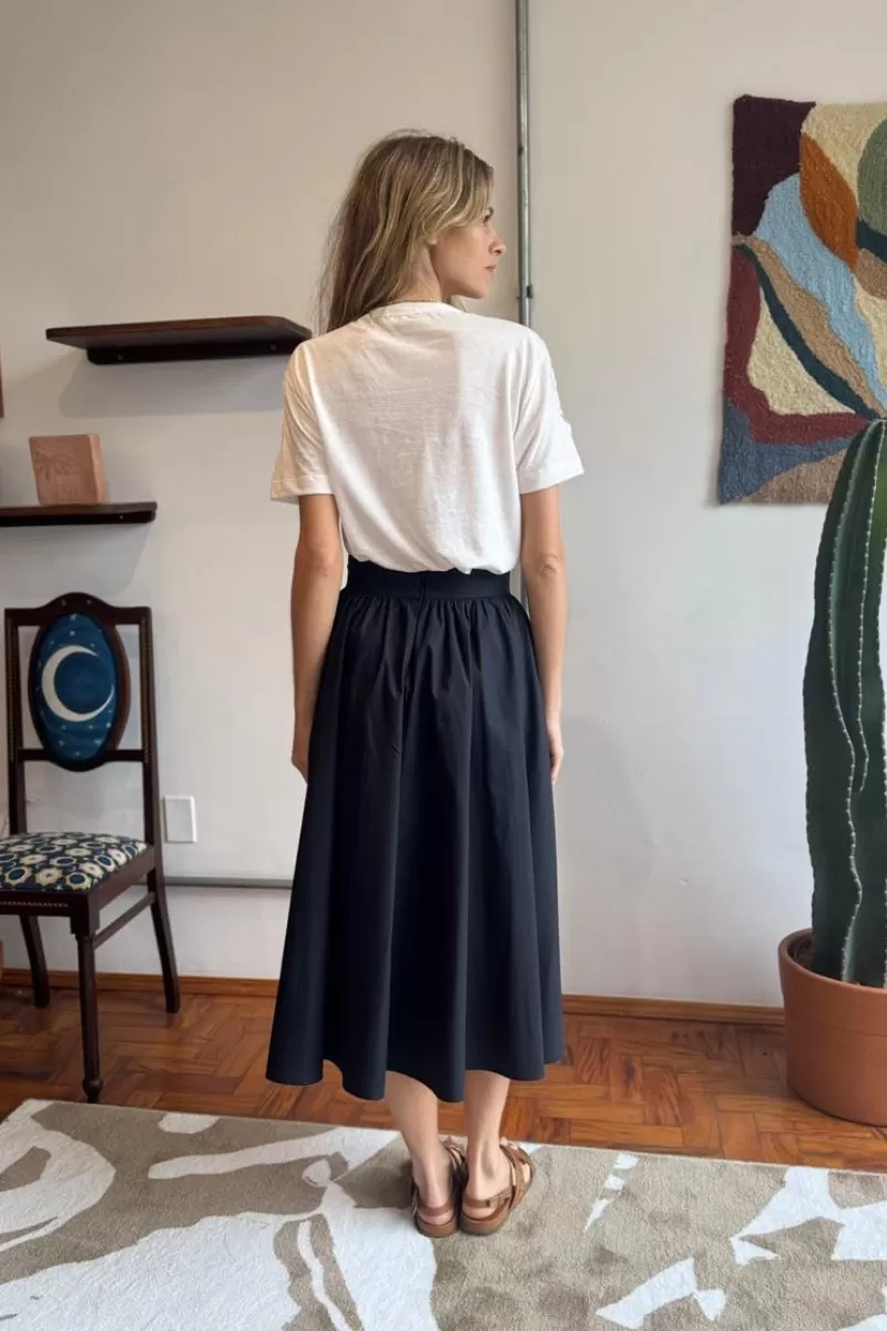 Hidrogênio - STELLA BLACK MIDI SKIRT - 20492001 Hidrogênio - STELLA BLACK MIDI SKIRT - 20492001