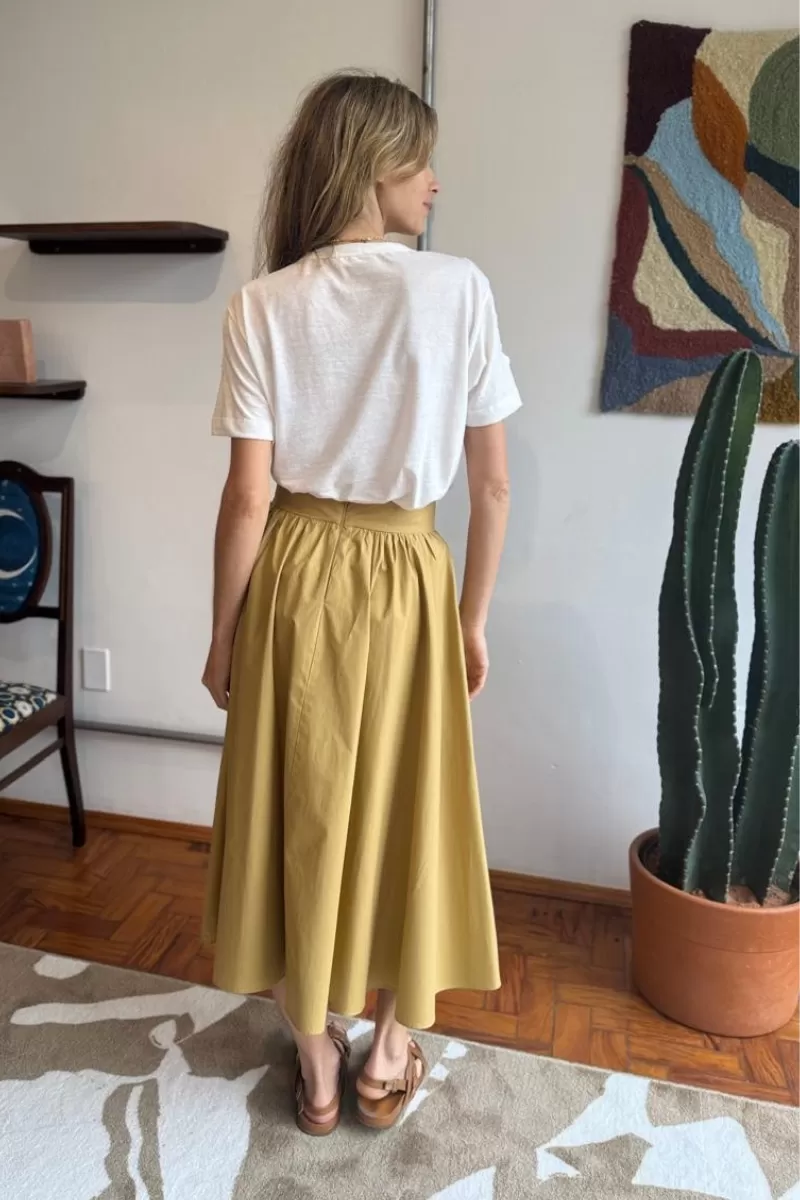 Hidrogênio - STELLA NATURELE MIDI SKIRT - 20492592 Hidrogênio - STELLA NATURELE MIDI SKIRT - 20492592