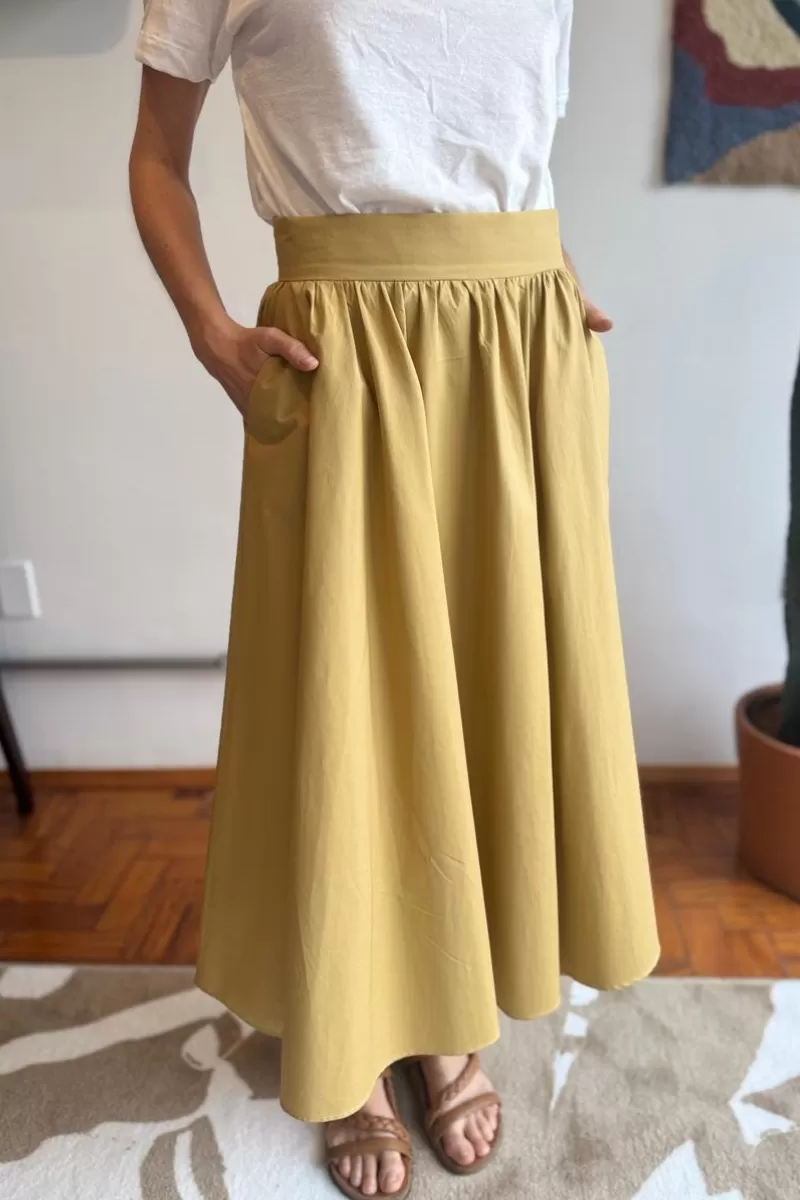 Hidrogênio - STELLA NATURELE MIDI SKIRT - 20492592 Hidrogênio - STELLA NATURELE MIDI SKIRT - 20492592