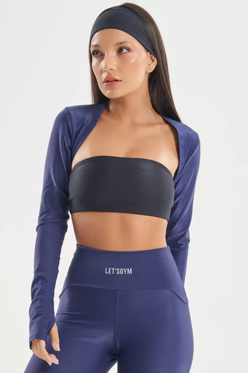 Lets Gym - Black Functional Bandeau Top - 2774PT
