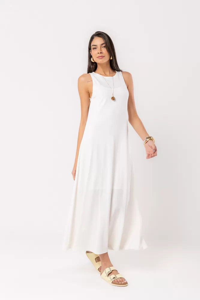 Hidrogênio - OFF-WHITE MIDI DRESS WITH CUTOUTS - 20275018 Hidrogênio - OFF-WHITE MIDI DRESS WITH CUTOUTS - 20275018