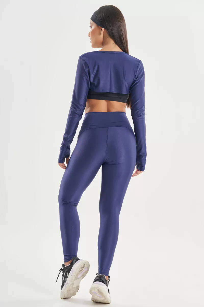 Lets Gym - Navy Blue Functional Leggings - 2776AZM Lets Gym - Navy Blue Functional Leggings - 2776AZM