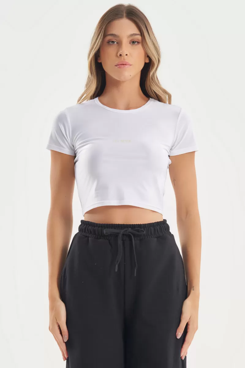 Lets Gym - White Cropped Champions - 2784BR Lets Gym - White Cropped Champions - 2784BR