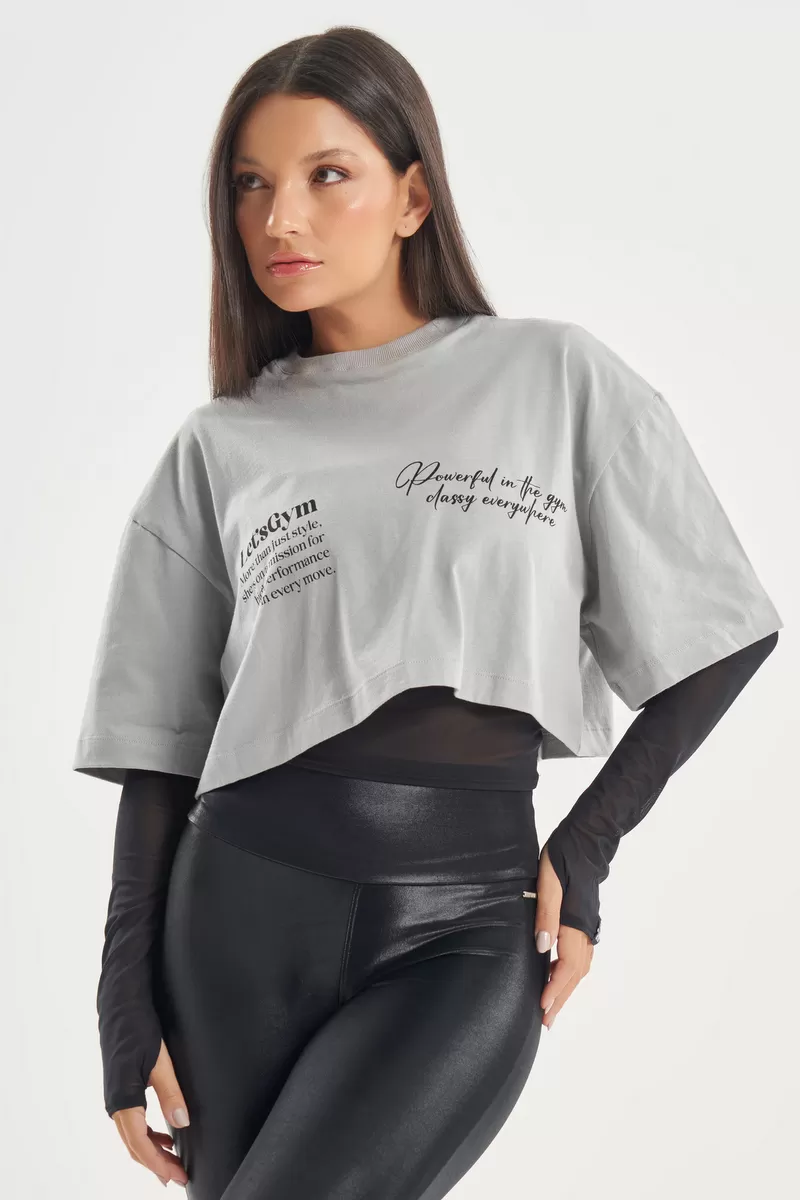 Lets Gym - Shirt M/L Modern Love Black - 2803PT