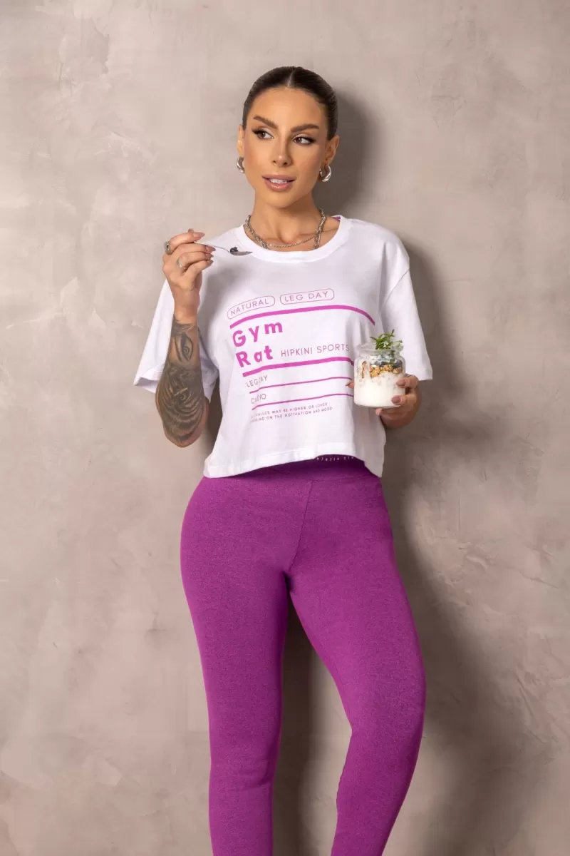 Hipkini - Cropped Fitness Brighten White - 33331237 Hipkini - Cropped Fitness Brighten White - 33331237