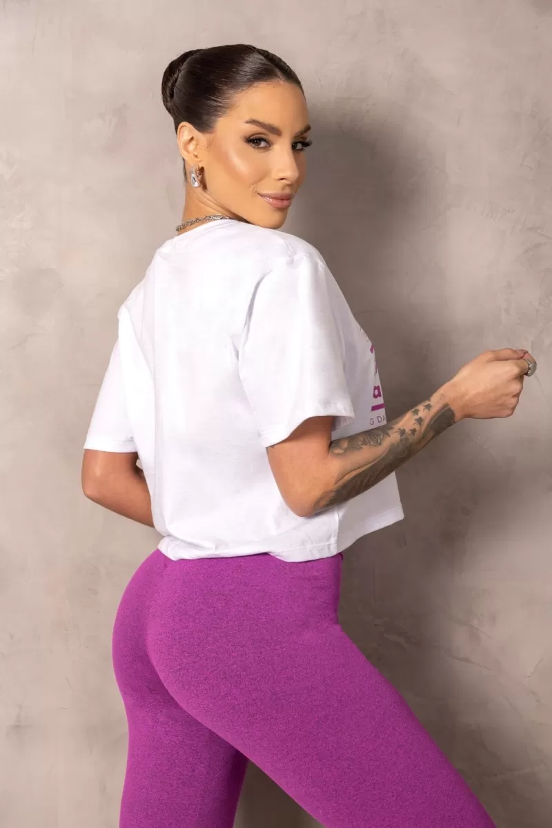 Hipkini - Cropped Fitness Brighten White - 33331237 Hipkini - Cropped Fitness Brighten White - 33331237