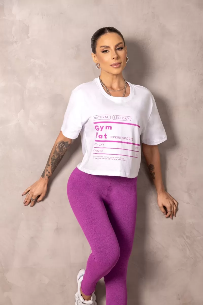 Hipkini - Cropped Fitness Brighten White - 33331237 Hipkini - Cropped Fitness Brighten White - 33331237