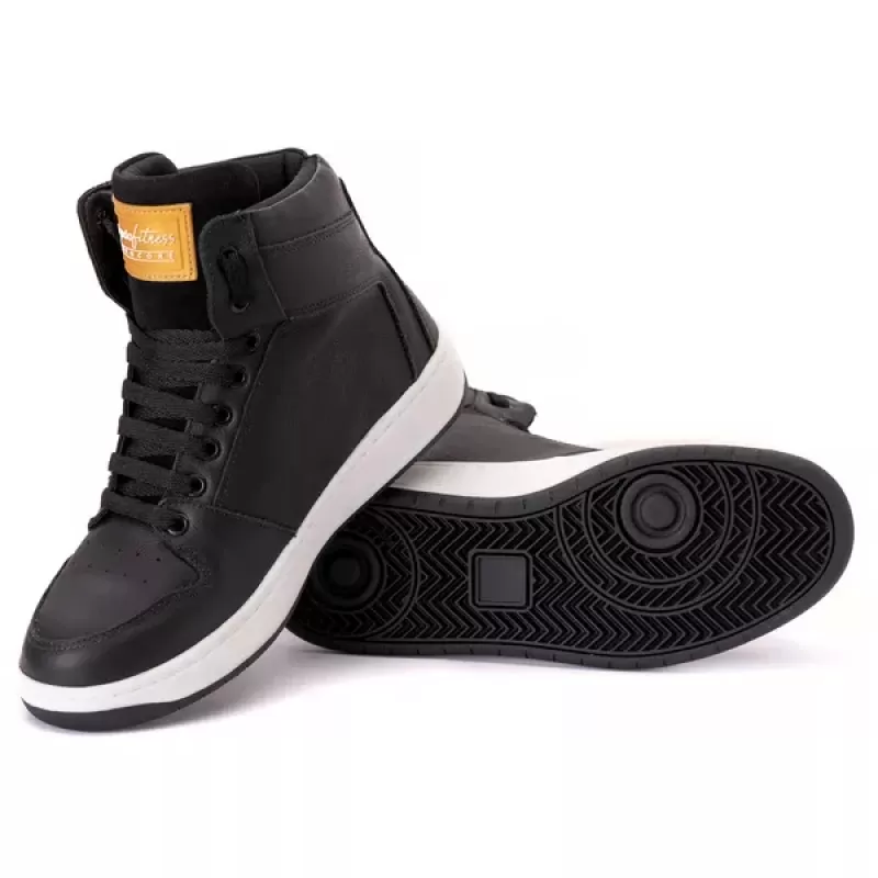 Trincks Calçados - Tennis Sneaker Genuine Leather Black/White - 20300 Trincks Calçados - Tennis Sneaker Genuine Leather Black/White - 20300