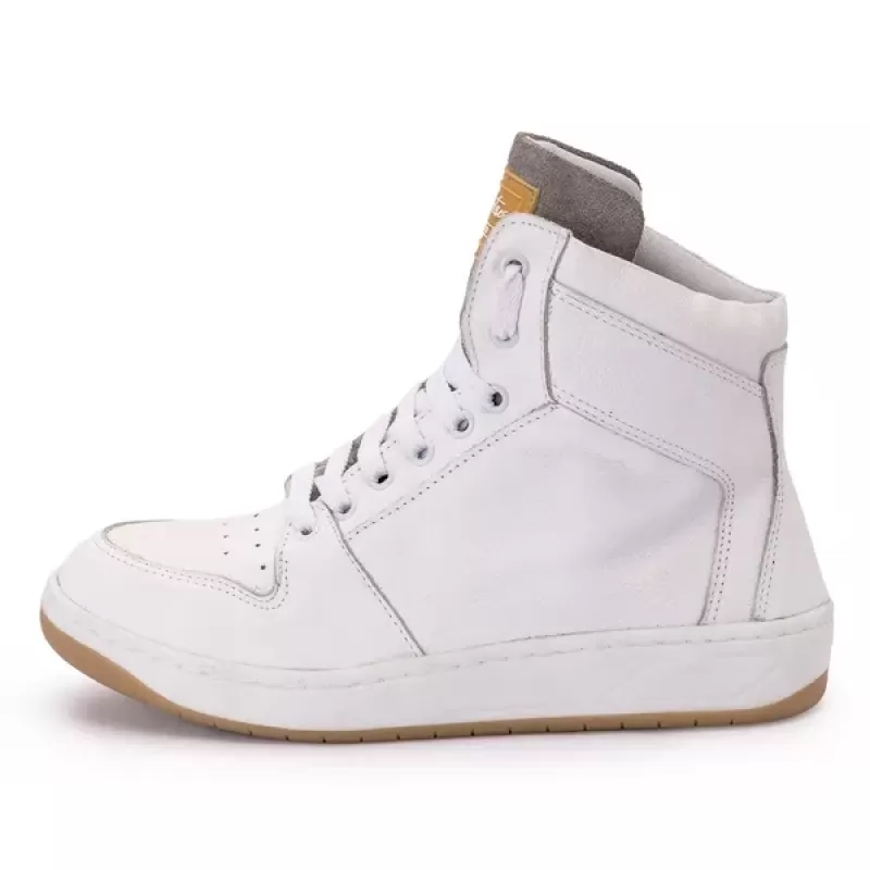 Trincks Calçados - Tennis Sneaker Genuine Leather Off-White/Grey - 20300 Trincks Calçados - Tennis Sneaker Genuine Leather Off-White/Grey - 20300