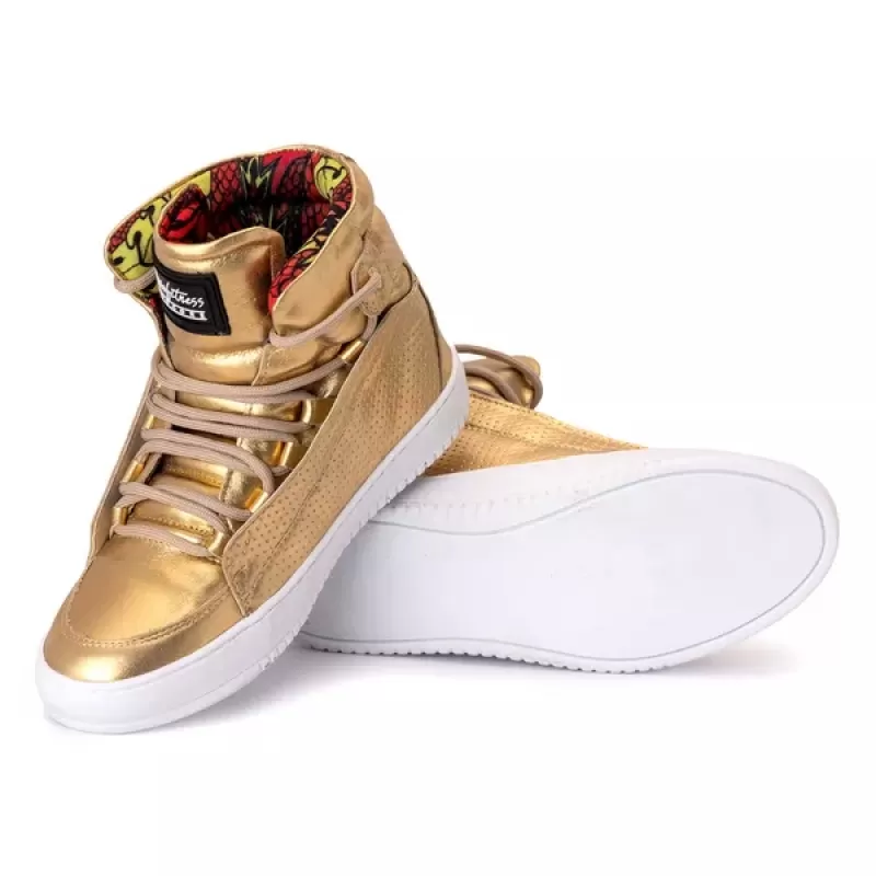 Trincks Calçados - Tennis Sneaker Genuine Leather Gold - 60130 Trincks Calçados - Tennis Sneaker Genuine Leather Gold - 60130