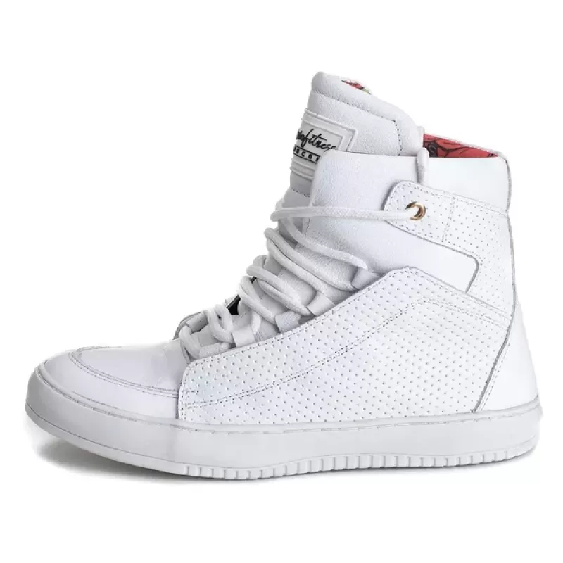 Trincks Calçados - White Genuine Leather Tennis Sneaker - 60130 Trincks Calçados - White Genuine Leather Tennis Sneaker - 60130