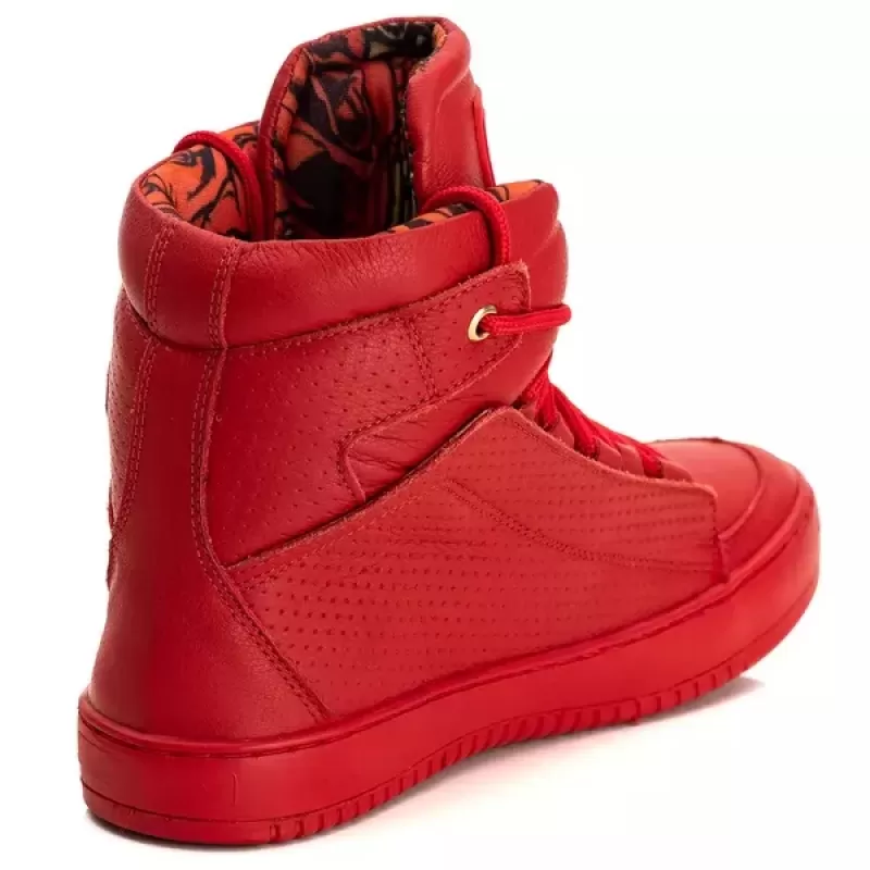 Trincks Calçados - Tennis Sneaker Genuine Leather Red - 60130 Trincks Calçados - Tennis Sneaker Genuine Leather Red - 60130