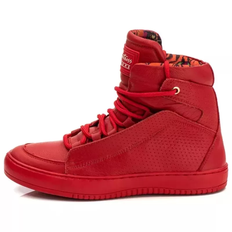 Trincks Calçados - Tennis Sneaker Genuine Leather Red - 60130 Trincks Calçados - Tennis Sneaker Genuine Leather Red - 60130