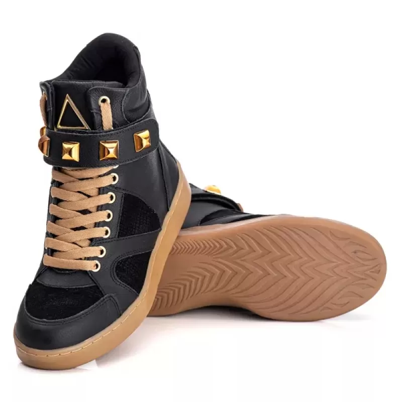 Trincks Calçados - Tennis Sneaker Genuine Leather Black - 10100 Trincks Calçados - Tennis Sneaker Genuine Leather Black - 10100