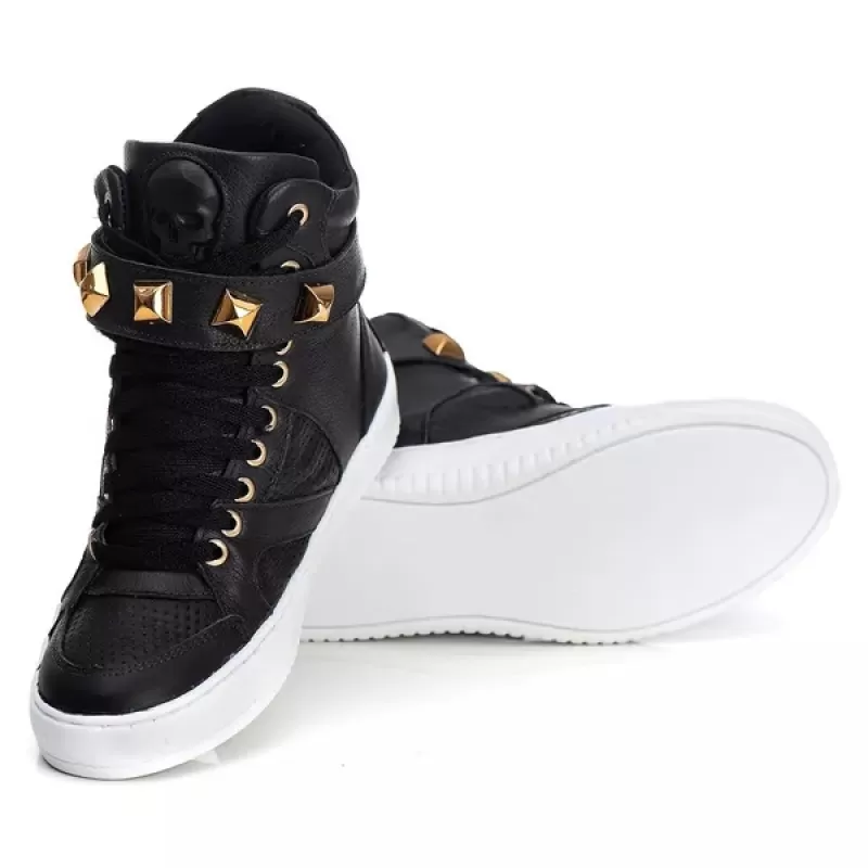 Trincks Calçados - Tennis Sneaker Genuine Leather Black - 10100 Trincks Calçados - Tennis Sneaker Genuine Leather Black - 10100