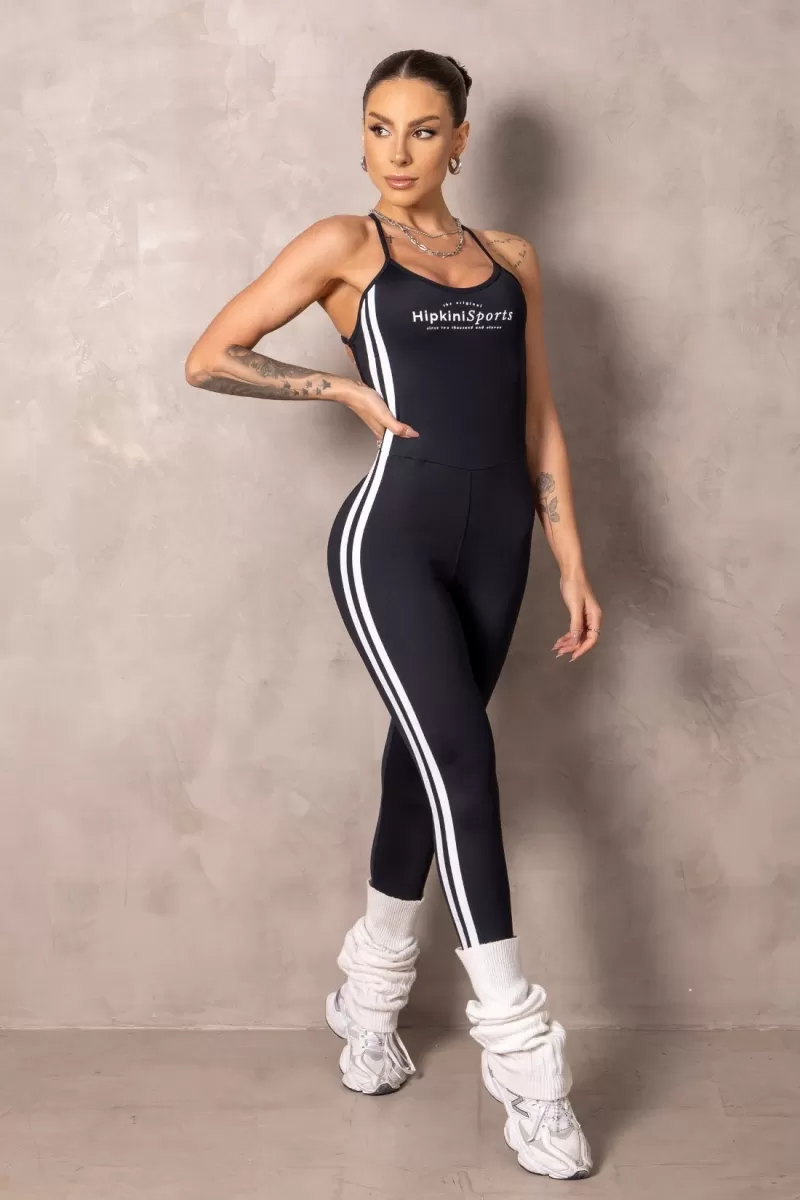 Hipkini - Jumpsuit Fitness Brighten Black with silk - 33331203 Hipkini - Jumpsuit Fitness Brighten Black with silk - 33331203
