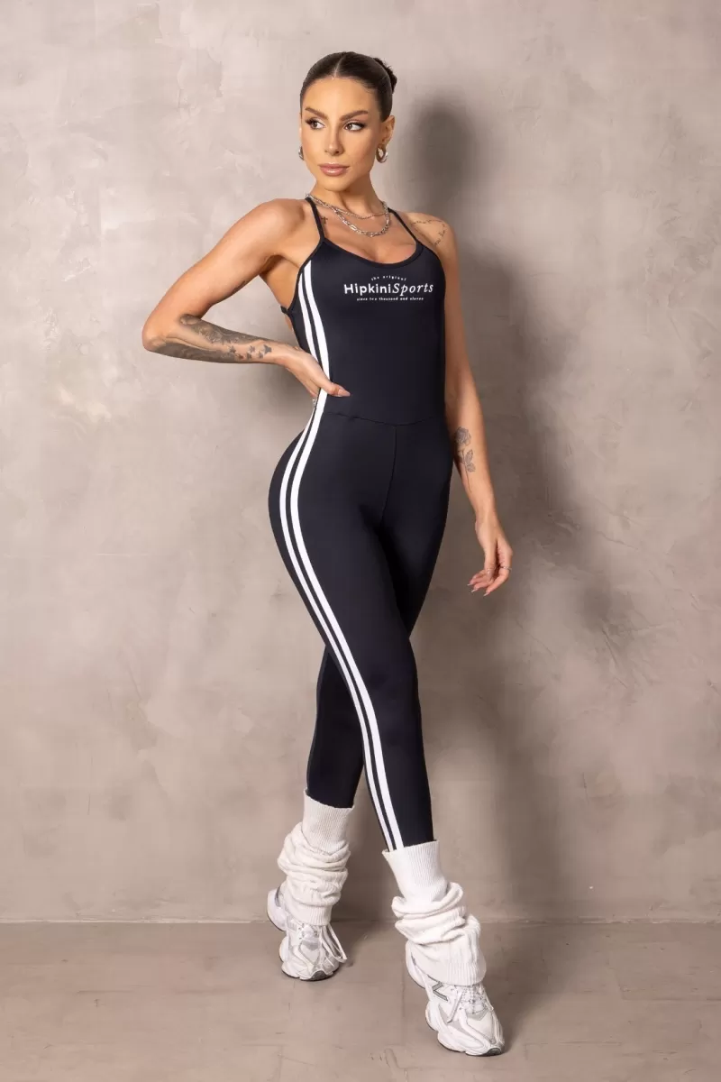 Hipkini - Jumpsuit Fitness Brighten Black with silk - 33331203 Hipkini - Jumpsuit Fitness Brighten Black with silk - 33331203