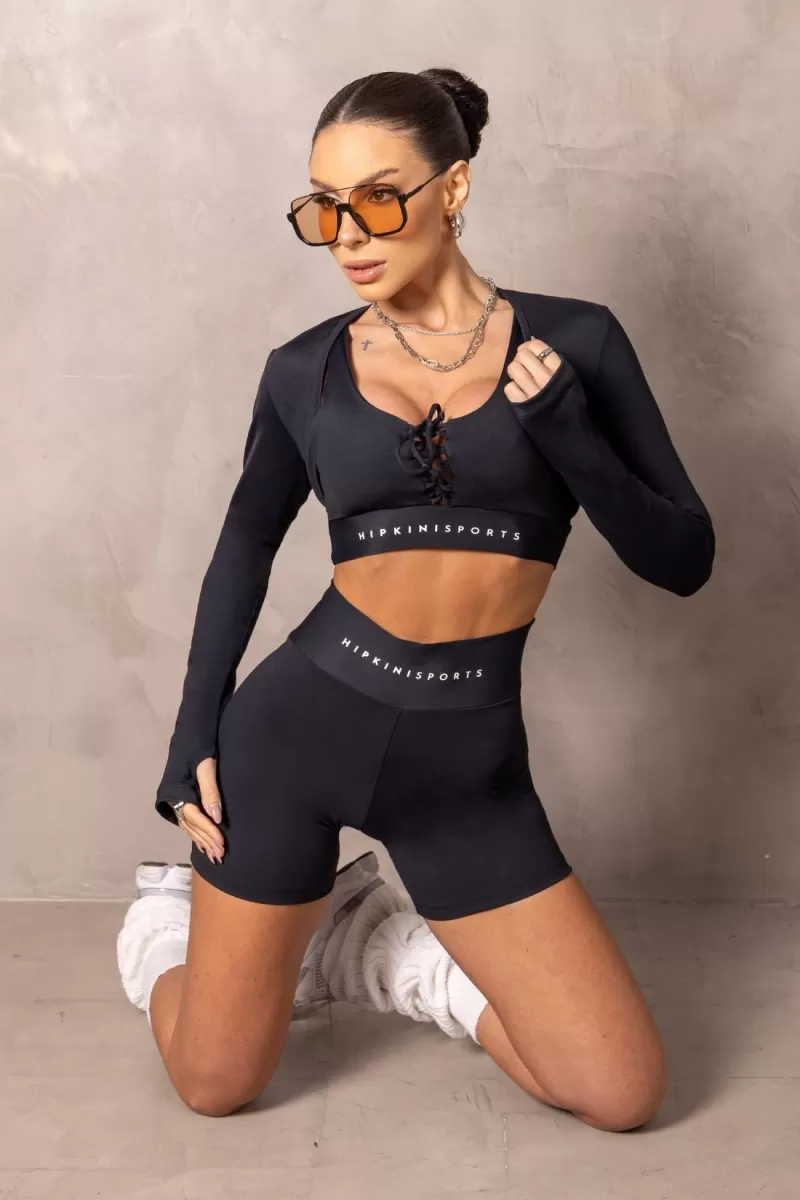 Hipkini - Brighten Black Fitness Shorts - 33331210 Hipkini - Brighten Black Fitness Shorts - 33331210