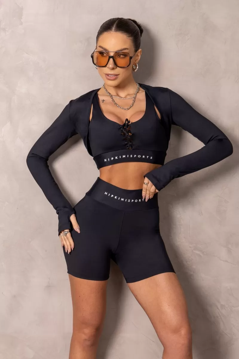 Hipkini - Brighten Black Fitness Shorts - 33331210 Hipkini - Brighten Black Fitness Shorts - 33331210