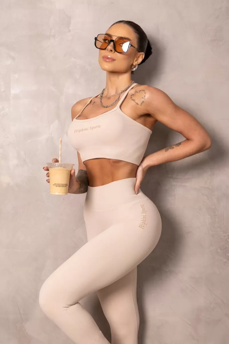 Hipkini - Legging Fitness Seamless Brighten Creme - 33331352