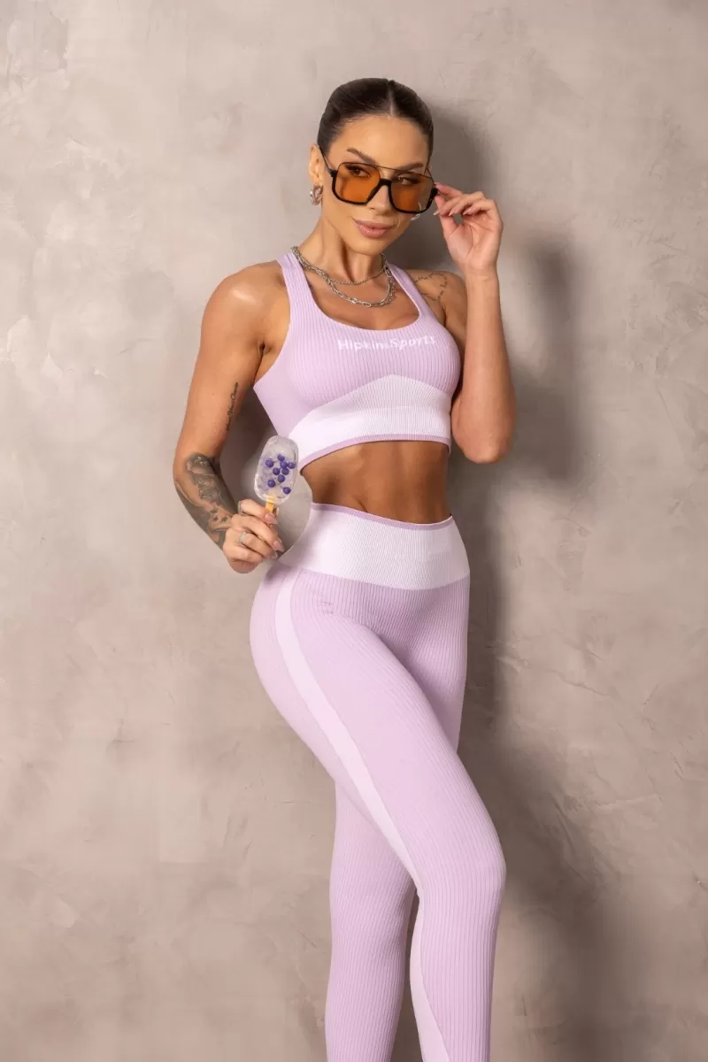 Hipkini - Top Fitness Seamless Brighten Lilac - 33331353