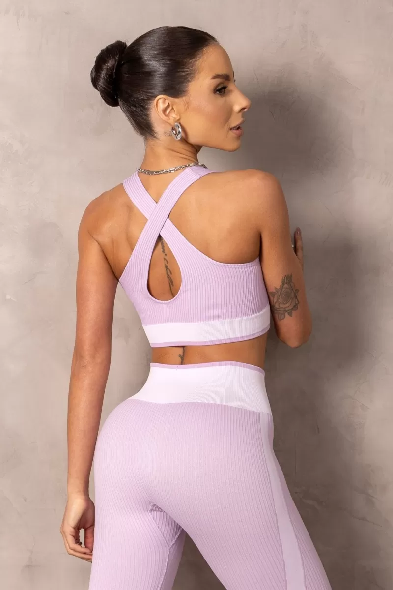 Hipkini - Top Fitness Seamless Brighten Lilac - 33331353