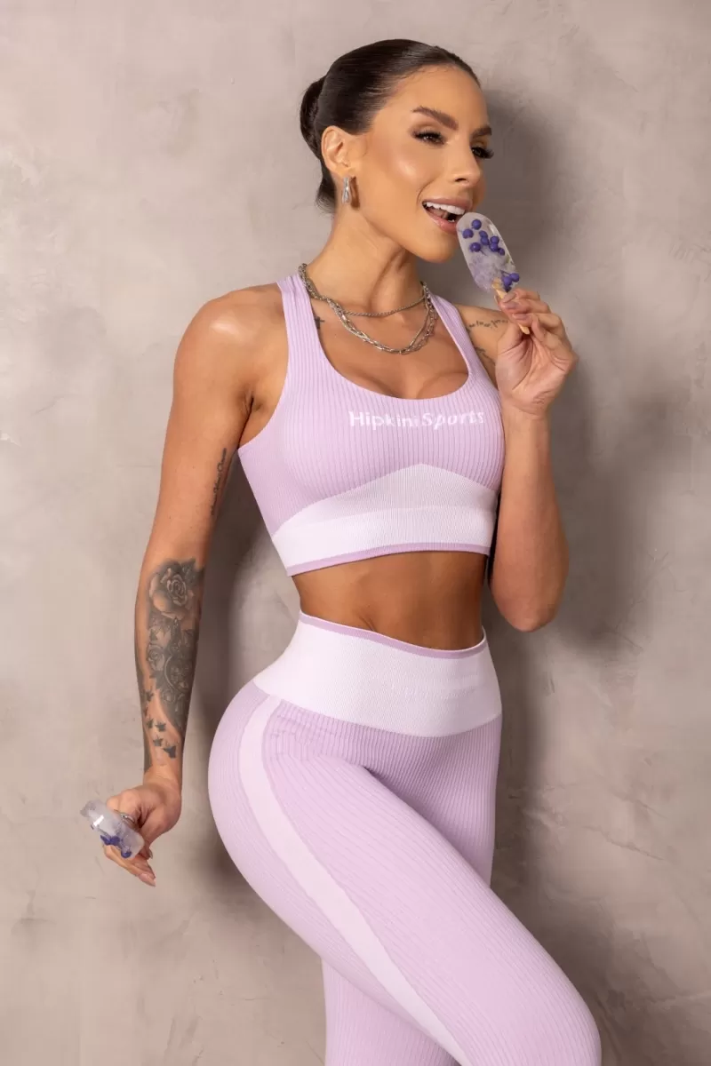 Hipkini - Legging Fitness Seamless Brighten Lilac - 33331354