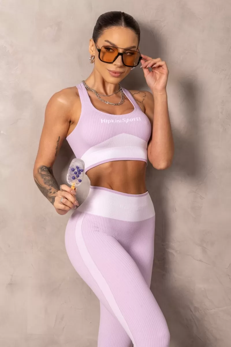 Hipkini - Legging Fitness Seamless Brighten Lilac - 33331354