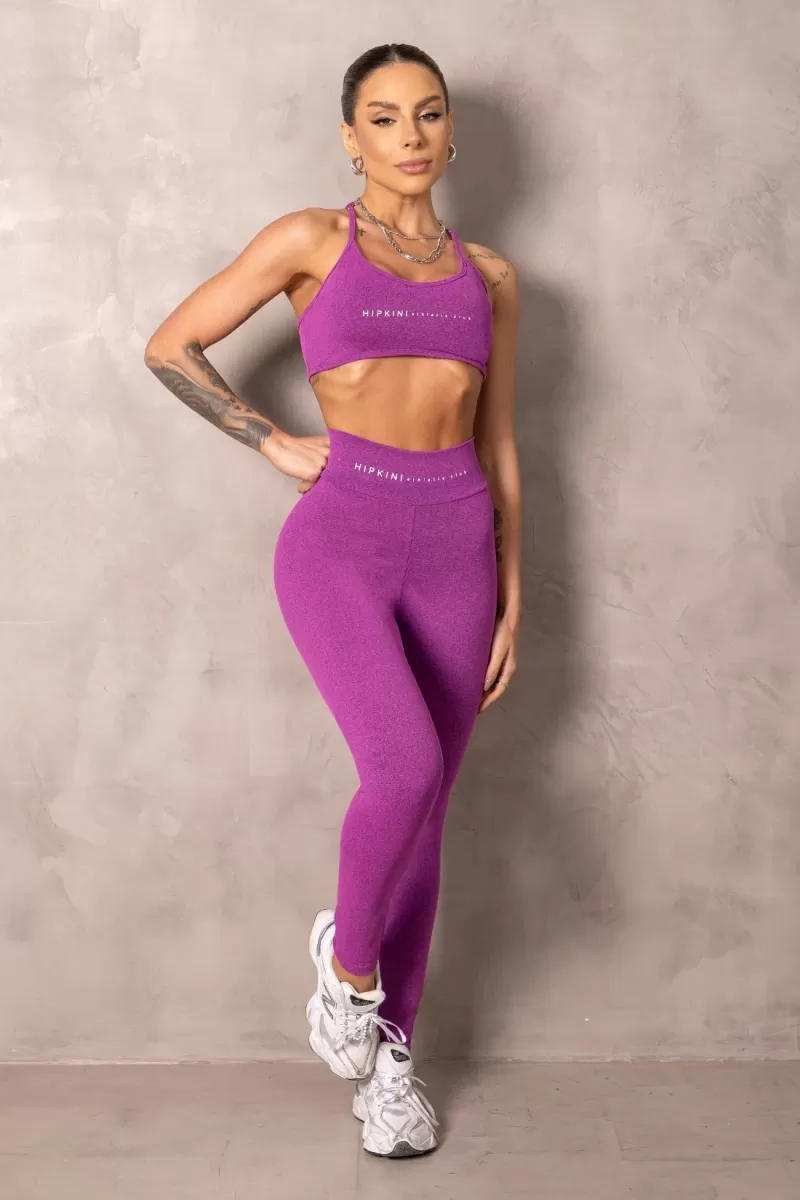 Hipkini - Fitness Leggings Brighten Raspberry with silk - 33331235 Hipkini - Fitness Leggings Brighten Raspberry with silk - 33331235