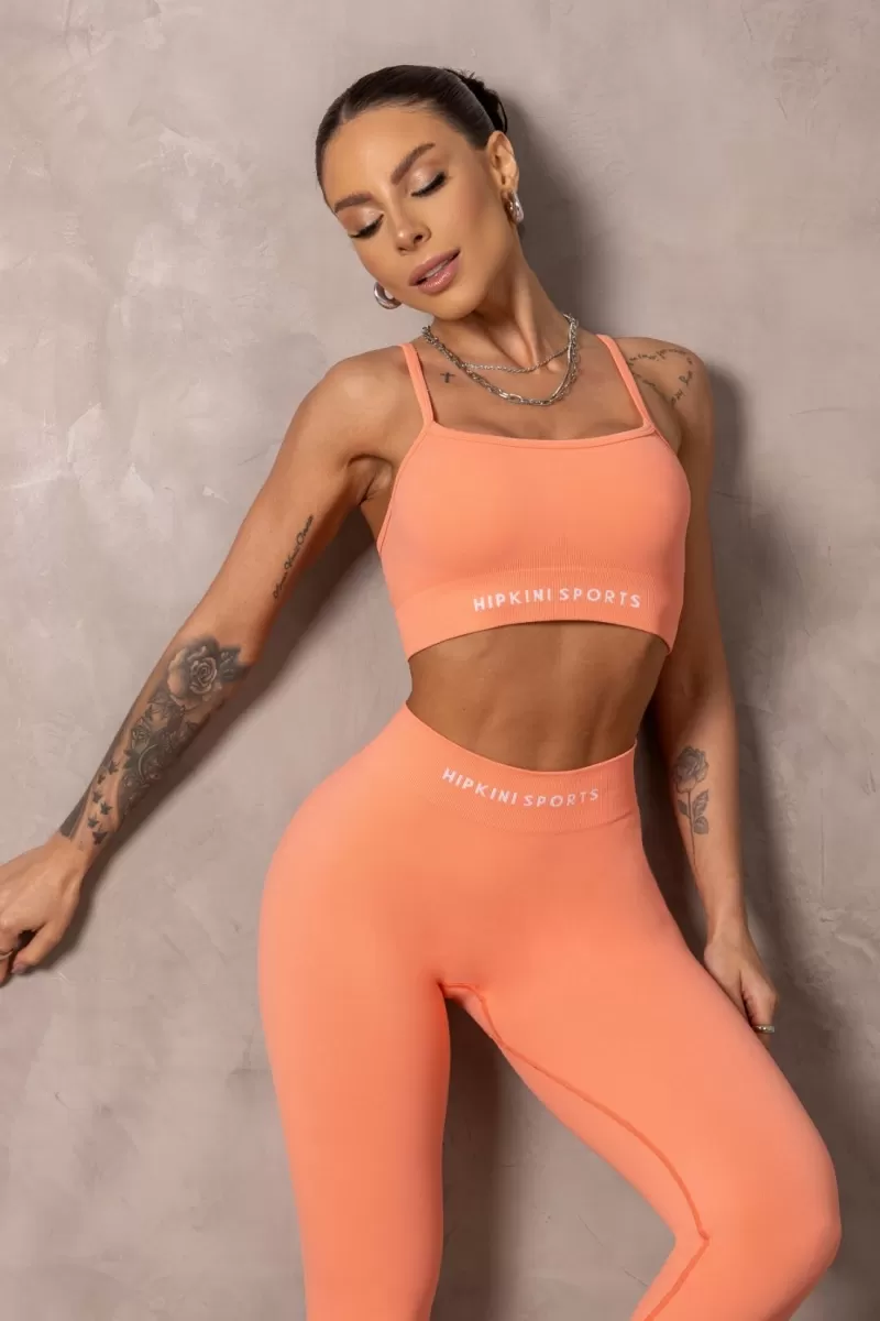 Hipkini - Legging Fitness Seamless Brighten Orange - 33331358
