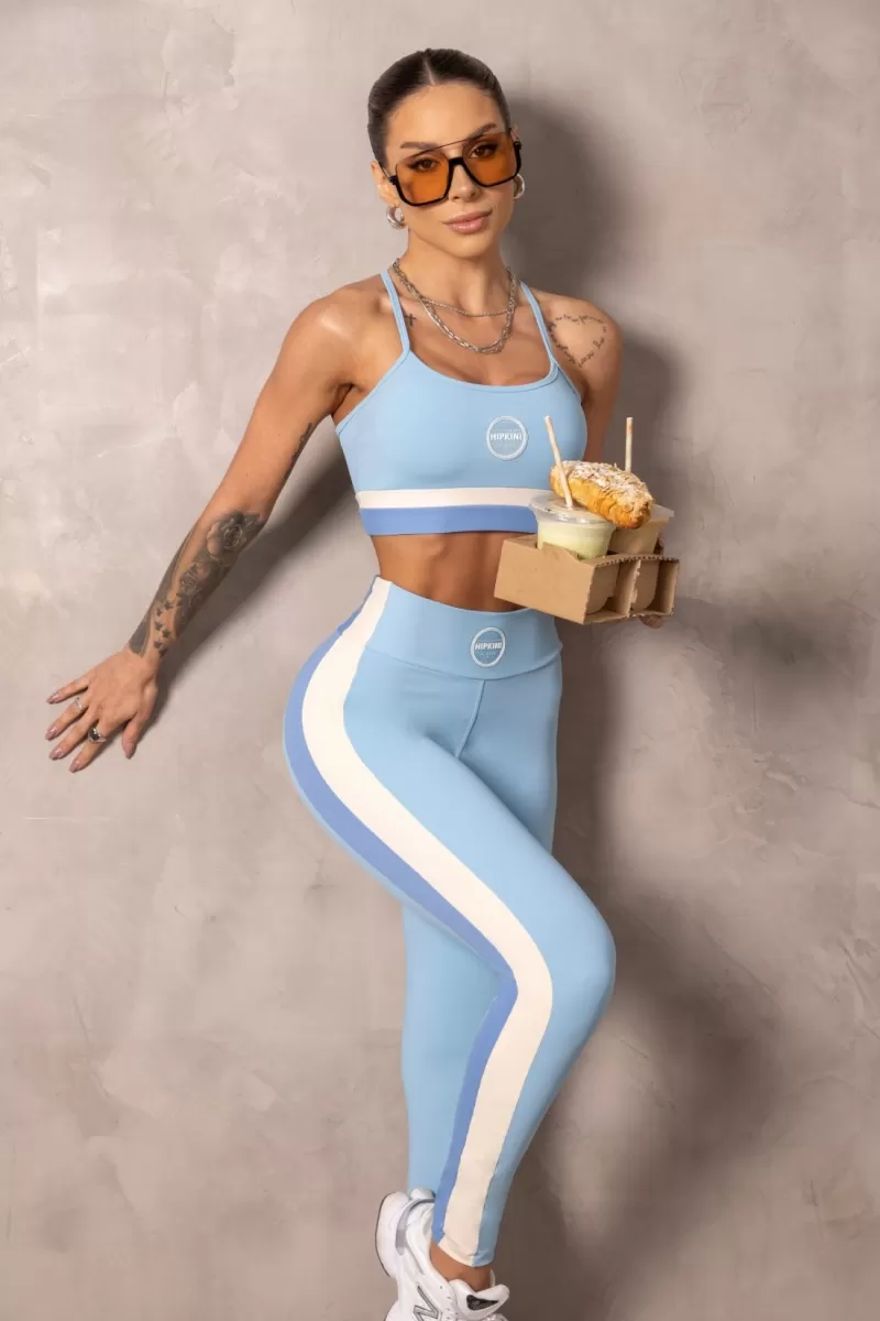 Hipkini - Brighten Light Blue Fitness Top - 33331228