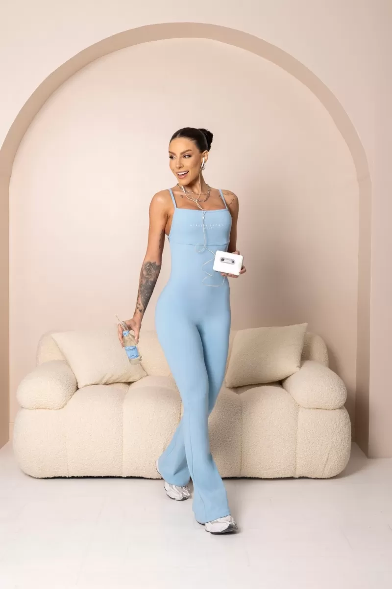 Hipkini - Brighten Light Blue Fitness Jumpsuit - 33331230 Hipkini - Brighten Light Blue Fitness Jumpsuit - 33331230