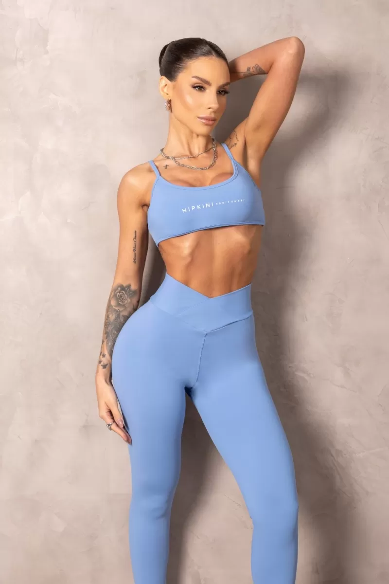Hipkini - Sky Blue Brighten Fitness Legging with silk - 33331233 Hipkini - Sky Blue Brighten Fitness Legging with silk - 33331233