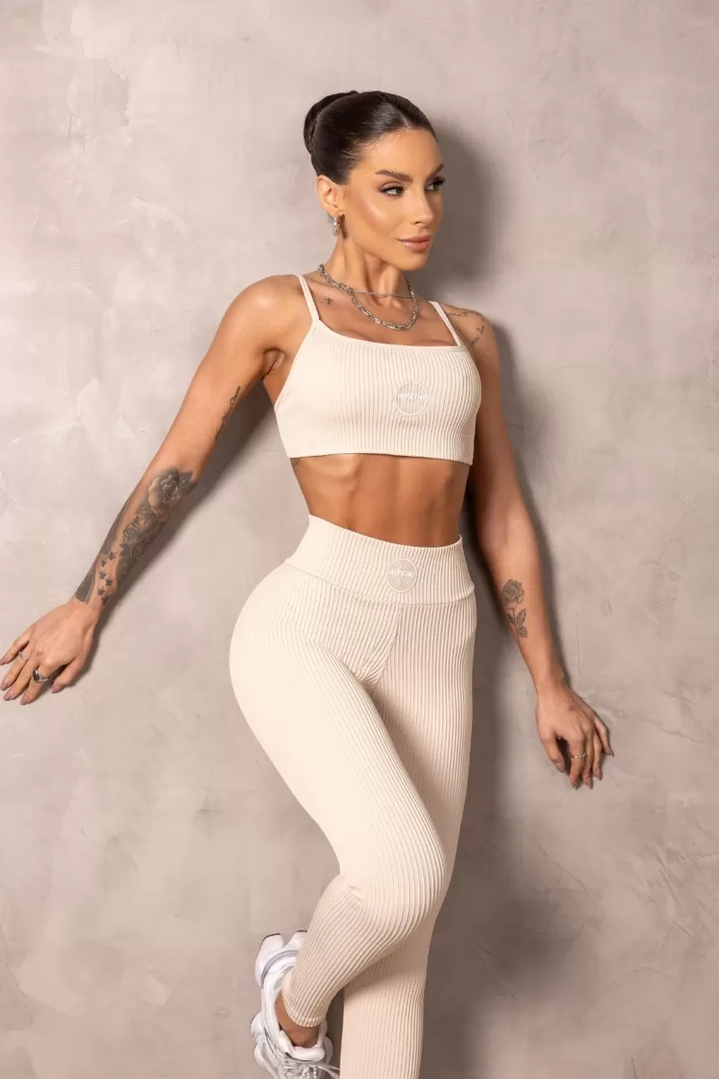 Hipkini - Fitness Brighten Creme Legging - 33331213 Hipkini - Fitness Brighten Creme Legging - 33331213