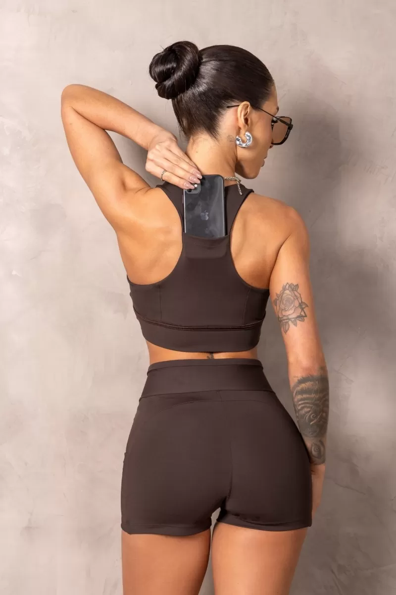 Hipkini - Brighten Brown Shorts with Silk - 33331220