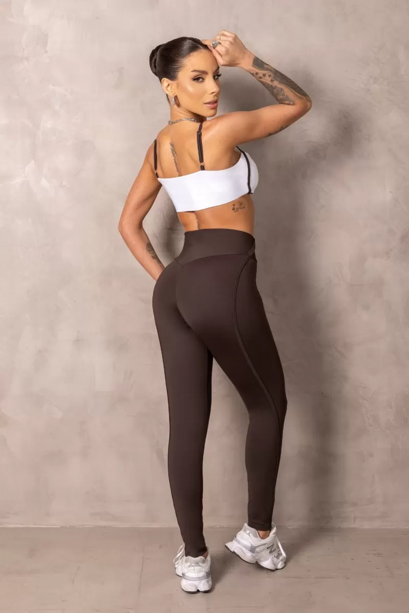 Hipkini - Fitness Legging Brighten Brown with silk - 33331222 Hipkini - Fitness Legging Brighten Brown with silk - 33331222
