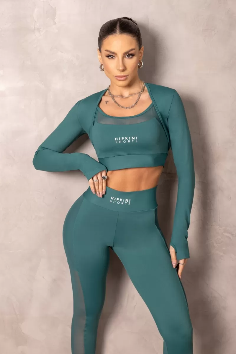Hipkini - Brighten Green Fitness Legging with tulle - 33331224 Hipkini - Brighten Green Fitness Legging with tulle - 33331224