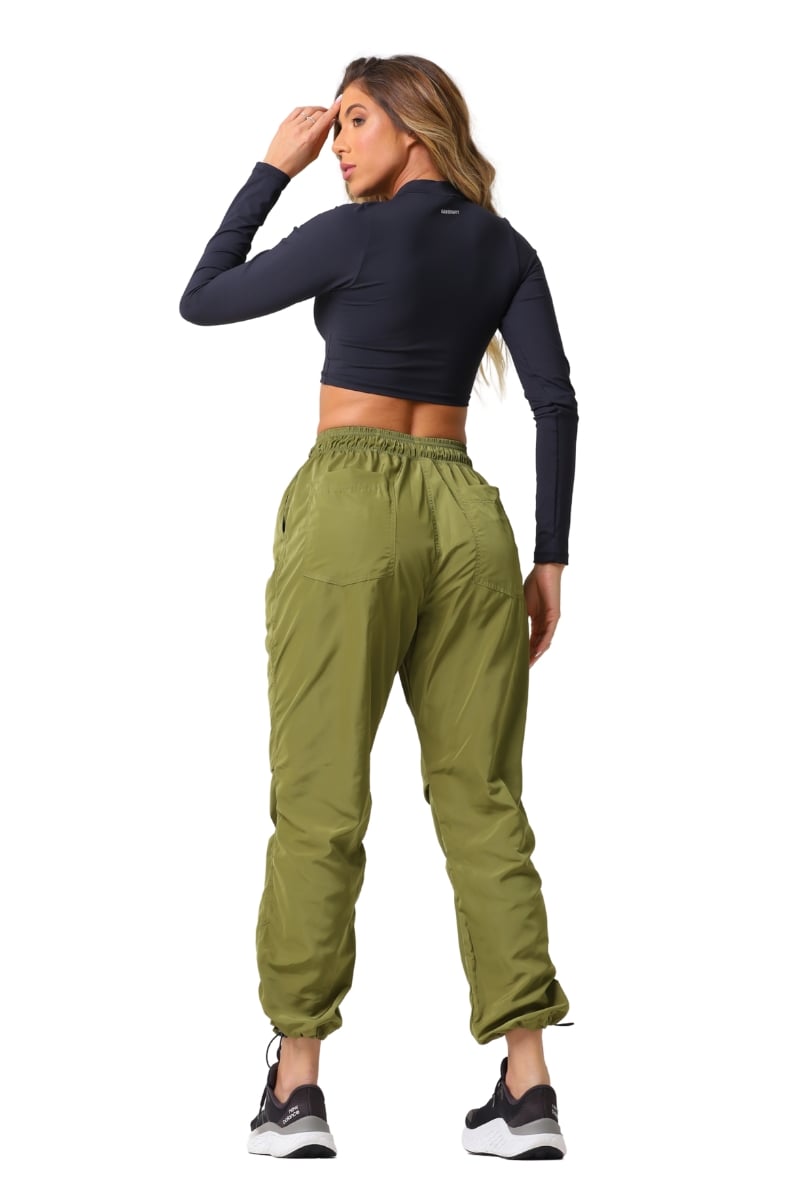 Garotafit - Black Bold Crop Top - BL243A Garotafit - Black Bold Crop Top - BL243A