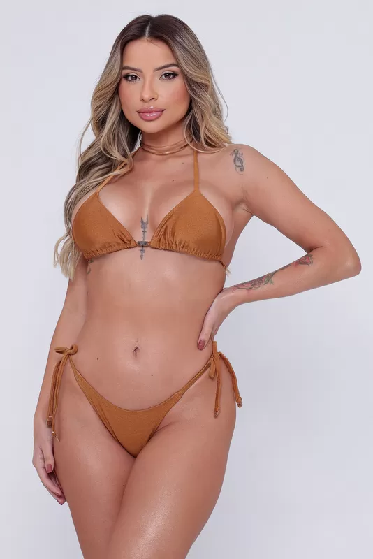 Santa Areia - Caramel Amiri Bow Bikini - 2611.CE.C0006 Santa Areia - Caramel Amiri Bow Bikini - 2611.CE.C0006