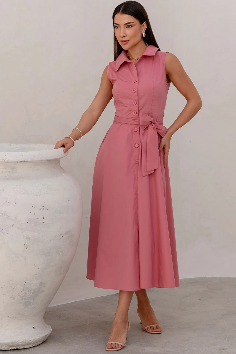 Miss Misses - Long Open Rose Dress with Booties and Rose Sash - 54602031 Miss Misses - Long Open Rose Dress with Booties and Rose Sash - 54602031