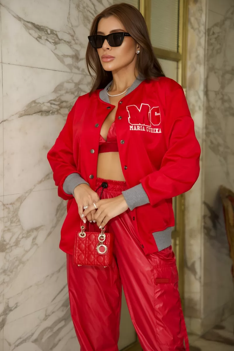 MARIA GUEIXA - MARIA GUEIXA COLLEGE BOMBER JACKET - 12528 MARIA GUEIXA - MARIA GUEIXA COLLEGE BOMBER JACKET - 12528